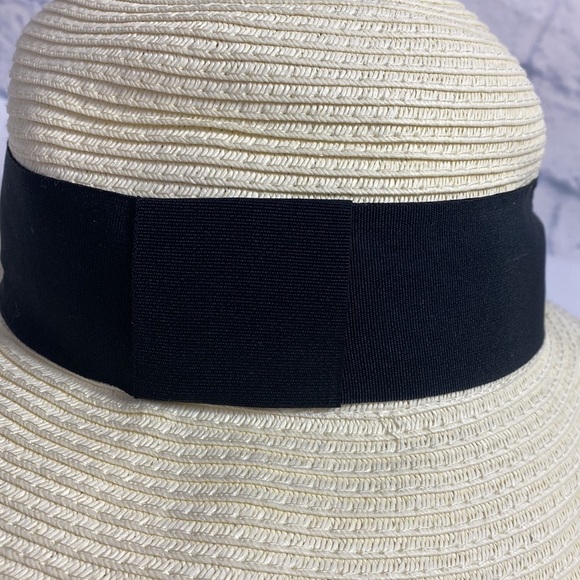 Nordstrom ivory wide brim adjustable straw hat NWT